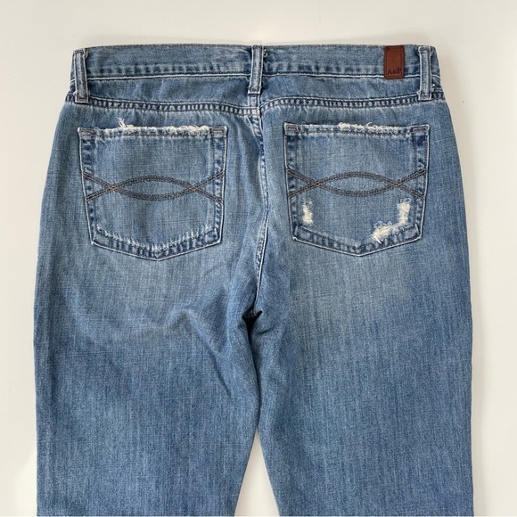 Abercrombie & Fitch Women's Y2K Distressed Destroyed Bootcut Jeans Size 10 - Picture 6 of 11